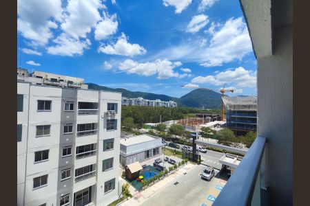 Varanda Vista de apartamento à venda com 2 quartos, 46m² em Recreio dos Bandeirantes, Rio de Janeiro