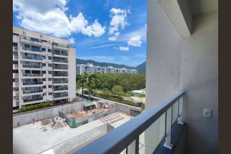 Varanda Vista de apartamento à venda com 2 quartos, 46m² em Recreio dos Bandeirantes, Rio de Janeiro