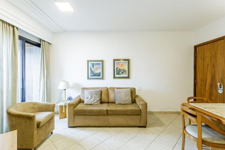 Sala de apartamento à venda com 1 quarto, 44m² em Jardim Paulistano, São Paulo