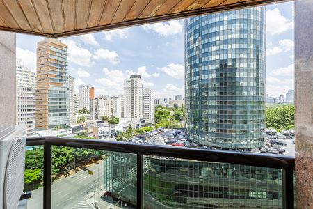 Varanda de apartamento à venda com 1 quarto, 44m² em Jardim Paulistano, São Paulo