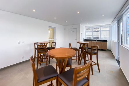 Studio para alugar com 34m², 1 quarto e 1 vagaÁrea gourmet