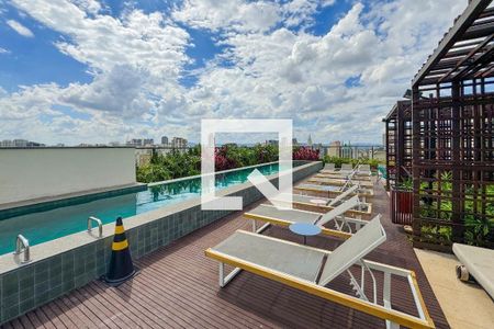 Studio para alugar com 29m², 1 quarto e 1 vagaPiscina