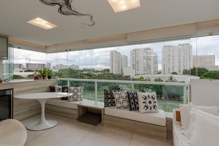 Varanda da Sala de apartamento à venda com 2 quartos, 92m² em Jardim Dom Bosco, São Paulo