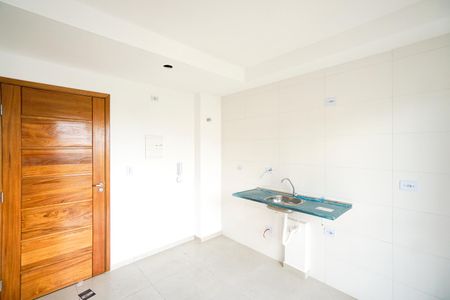 Sala e cozinha de apartamento à venda com 1 quarto, 30m² em Vila Carrão, São Paulo