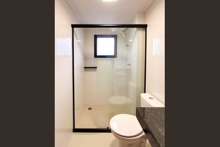 Banheiro Social de apartamento para alugar com 1 quarto, 39m² em Vila Alvinopolis, São Bernardo do Campo