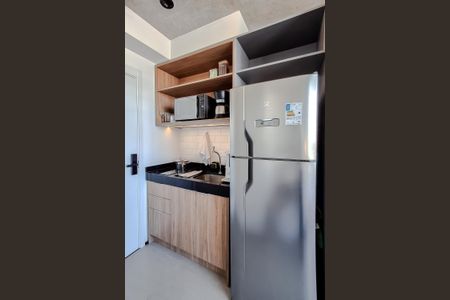 Cozinha de kitnet/studio para alugar com 1 quarto, 16m² em Vila Mariana, São Paulo