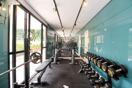 Studio para alugar com 27m², 1 quarto e 1 vaga Studio para alugar com 27m², 1 quarto e 1 vagaÁrea Comum - Academia