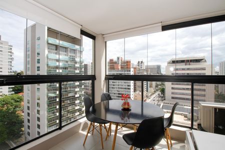 Varanda de kitnet/studio para alugar com 1 quarto, 27m² em Jardim Paulista, São Paulo