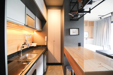 Studio para alugar com 46m², 1 quarto e 1 vaga Studio para alugar com 46m², 1 quarto e 1 vagaCozinha
