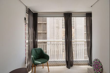 Varanda do Quarto de kitnet/studio para alugar com 1 quarto, 33m² em Bela Vista, São Paulo