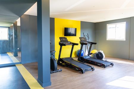 Apartamento para alugar com 36m², 2 quartos e sem vaga Apartamento para alugar com 36m², 2 quartos e sem vagaÁrea comum - Academia