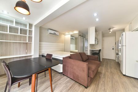 Sala de apartamento à venda com 1 quarto, 35m² em Brooklin, São Paulo