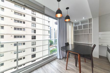 Sala de apartamento à venda com 1 quarto, 35m² em Brooklin, São Paulo