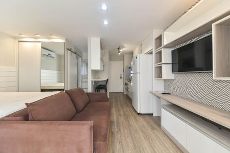 Sala de apartamento à venda com 1 quarto, 35m² em Brooklin, São Paulo