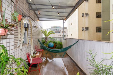Varanda da Sala de apartamento à venda com 4 quartos, 180m² em Gutierrez, Belo Horizonte