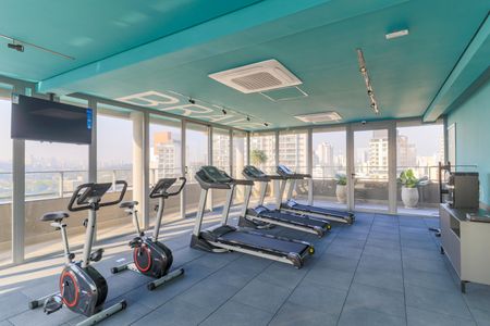 Studio para alugar com 27m², 1 quarto e sem vaga Studio para alugar com 27m², 1 quarto e sem vagaÁrea comum - Academia