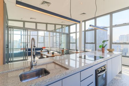 Studio para alugar com 27m², 1 quarto e sem vaga Studio para alugar com 27m², 1 quarto e sem vagaÁrea comum - Espaço Gourmet