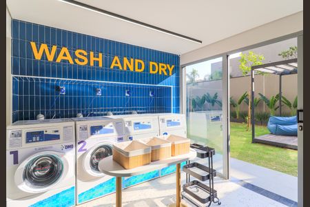 Studio para alugar com 27m², 1 quarto e sem vaga Studio para alugar com 27m², 1 quarto e sem vagaÁrea comum - Lavanderia