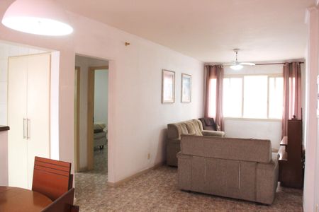 Sala de apartamento para alugar com 1 quarto, 70m² em Ponta da Praia, Santos
