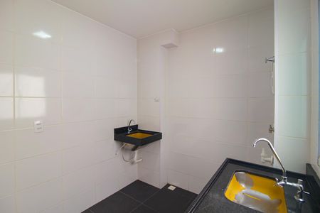 Cozinha de apartamento para alugar com 2 quartos, 44m² em Distrito Industrial João Narezzi, Indaiatuba