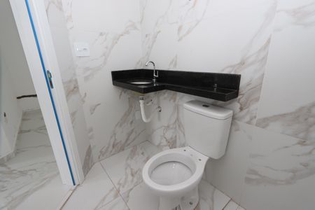 Banheiro de apartamento à venda com 1 quarto, 45m² em Jardim Adutora, São Paulo