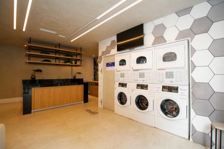 Apartamento para alugar com 49m², 1 quarto e 1 vaga Apartamento para alugar com 49m², 1 quarto e 1 vagaÁrea Comum - Lavanderia