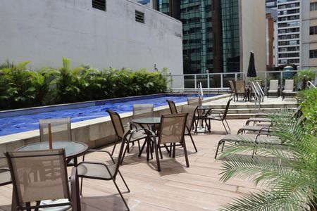 Studio para alugar com 39m², 1 quarto e 1 vagaPiscina