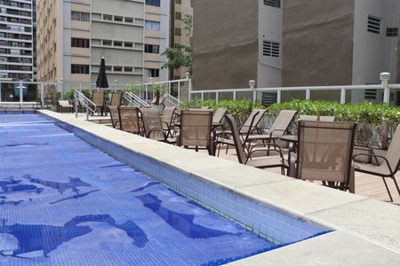 Studio para alugar com 39m², 1 quarto e 1 vagaPiscina