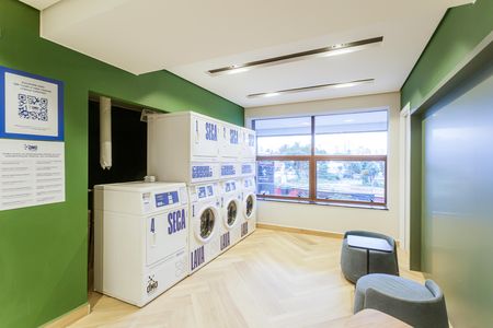 Studio para alugar com 25m², 1 quarto e sem vaga Studio para alugar com 25m², 1 quarto e sem vagaLavanderia