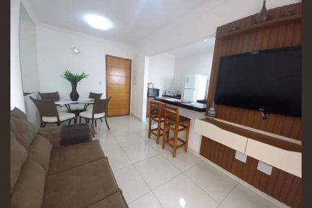 Sala de apartamento para alugar com 2 quartos, 64m² em Aviação, Praia Grande