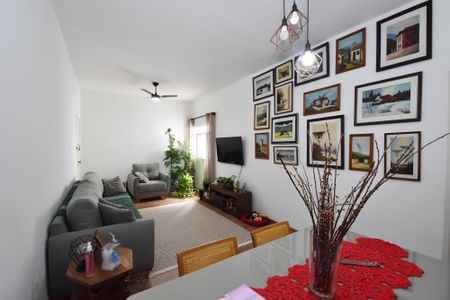 sala de jantar e estar de apartamento à venda com 2 quartos, 90m² em Pinheiros, São Paulo