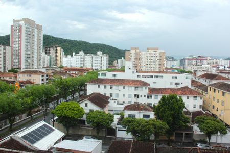 Vista da Sala de apartamento para alugar com 1 quarto, 60m² em Campo Grande, Santos