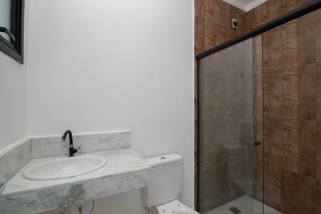 Casa de condomínio para alugar com 150m², 3 quartos e 2 vagasBanheiro do Quarto 3 Suíte