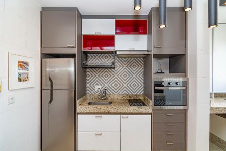 Cozinha de apartamento para alugar com 1 quarto, 37m² em Gutierrez, Belo Horizonte