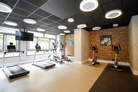 Studio para alugar com 35m², 1 quarto e 1 vaga Studio para alugar com 35m², 1 quarto e 1 vagaÁrea Comum - Academia