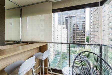Varanda de apartamento para alugar com 1 quarto, 50m² em Jardim Paulistano, São Paulo