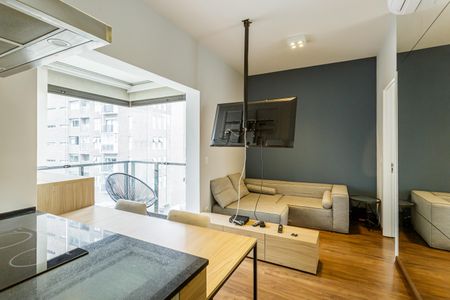 Sala de apartamento para alugar com 1 quarto, 50m² em Jardim Paulistano, São Paulo