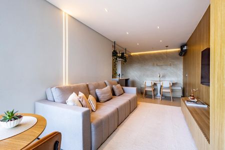 Sala de apartamento à venda com 2 quartos, 67m² em Industrial Autonomistas, Osasco