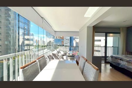 Studio para alugar com 43m², 1 quarto e sem vagaVaranda