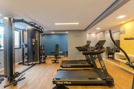 Apartamento para alugar com 27m², 1 quarto e sem vaga Apartamento para alugar com 27m², 1 quarto e sem vagaÁrea comum - Academia