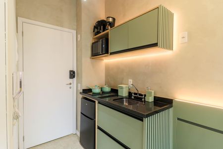 Studio à venda com 22m², 1 quarto e sem vaga Studio à venda com 22m², 1 quarto e sem vagaCozinha
