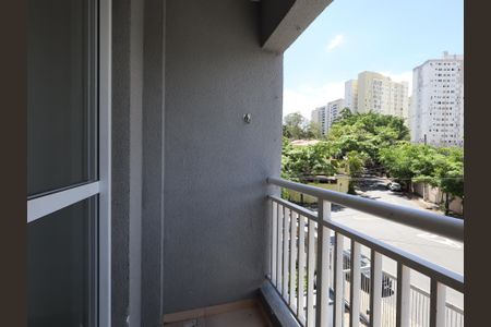 Varanda da Sala de apartamento à venda com 1 quarto, 50m² em Vila Andrade, São Paulo