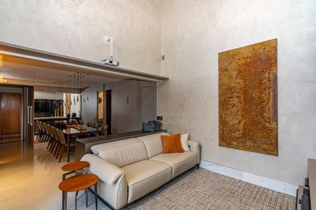 Sala de apartamento para alugar com 3 quartos, 92m² em Vila da Serra, Nova Lima