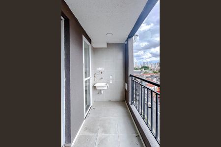 Varanda com Área de Serviço de apartamento à venda com 2 quartos, 43m² em Tatuapé, São Paulo