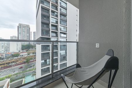 Quarto - Varanda de kitnet/studio à venda com 1 quarto, 24m² em Jardim das Acacias, São Paulo