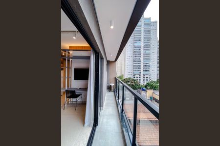 Studio para alugar com 28m², 1 quarto e sem vagaVaranda
