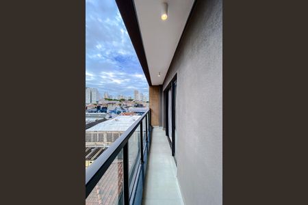 Varanda de kitnet/studio para alugar com 1 quarto, 28m² em Mooca, São Paulo