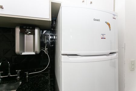 Cozinha -Geladeira de kitnet/studio à venda com 1 quarto, 26m² em Tatuapé, São Paulo