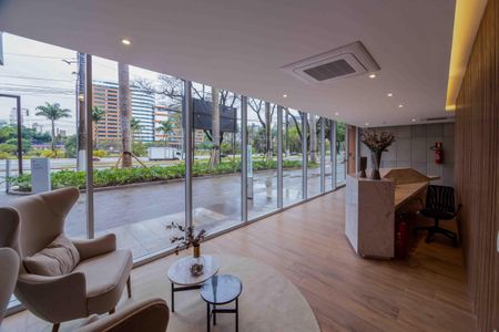 Studio para alugar com 35m², 1 quarto e 1 vaga Studio para alugar com 35m², 1 quarto e 1 vagaHall de entrada