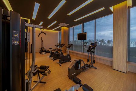 Studio para alugar com 35m², 1 quarto e 1 vaga Studio para alugar com 35m², 1 quarto e 1 vagaÁrea comum - Academia